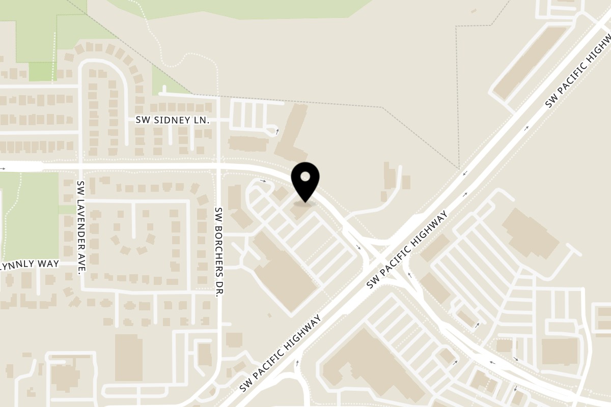 Map showing the location of Tacos El Patron Sherwood on 20661 SW Roy Rogers Rd #501 in Sherwood